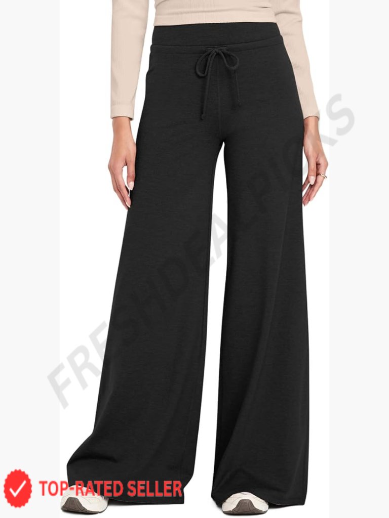 Wide Leg Sweatpants High Waist Yoga Pants Soft Lounge Casual Trendy Loose Fit